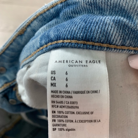 AEO Tomgirl Midi Jean Shorts - Picture 8 of 11